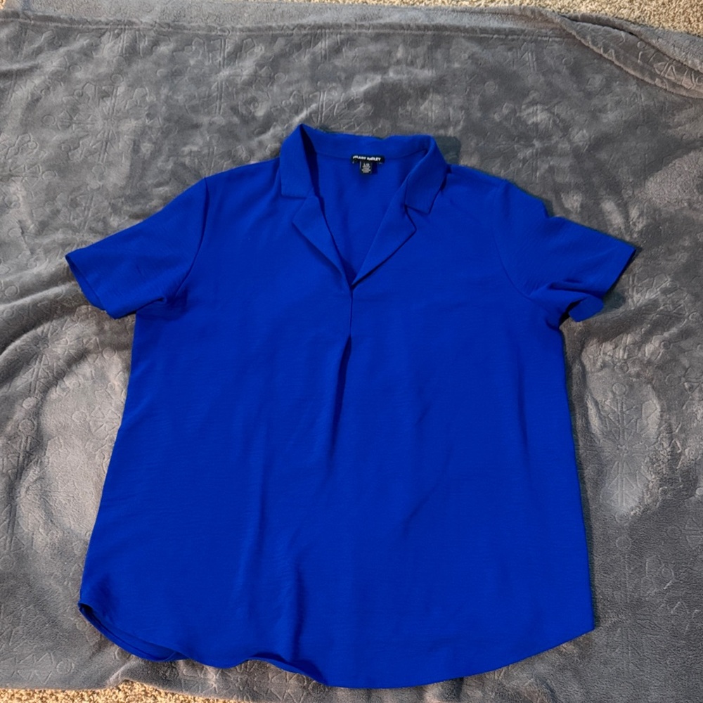 Hilary Radley Royal Blue Blouse